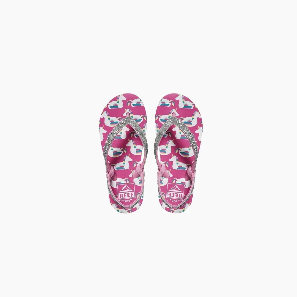 Reef Little Stargazer CJ2018 Sandals Toddler Y6 Pink Slip On Flip Flops JOBB728